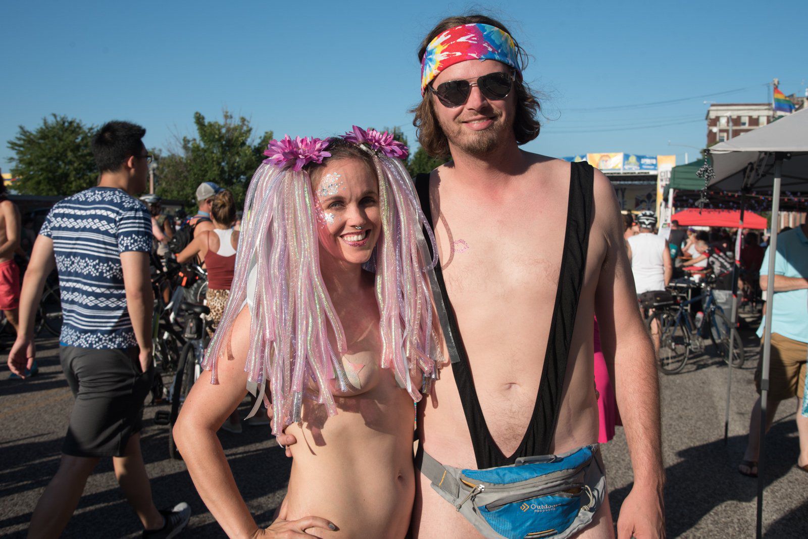 2017 World Naked Bike Ride in St. Louis
